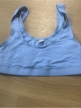 Old Navy Light Blue Cotton Blend Sports Bralette